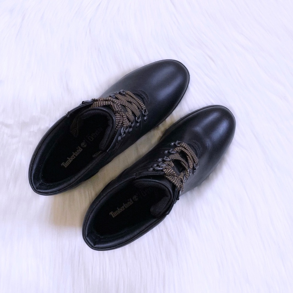Timberland Allington Black Leather Hiker Boots - Picture 3 of 8